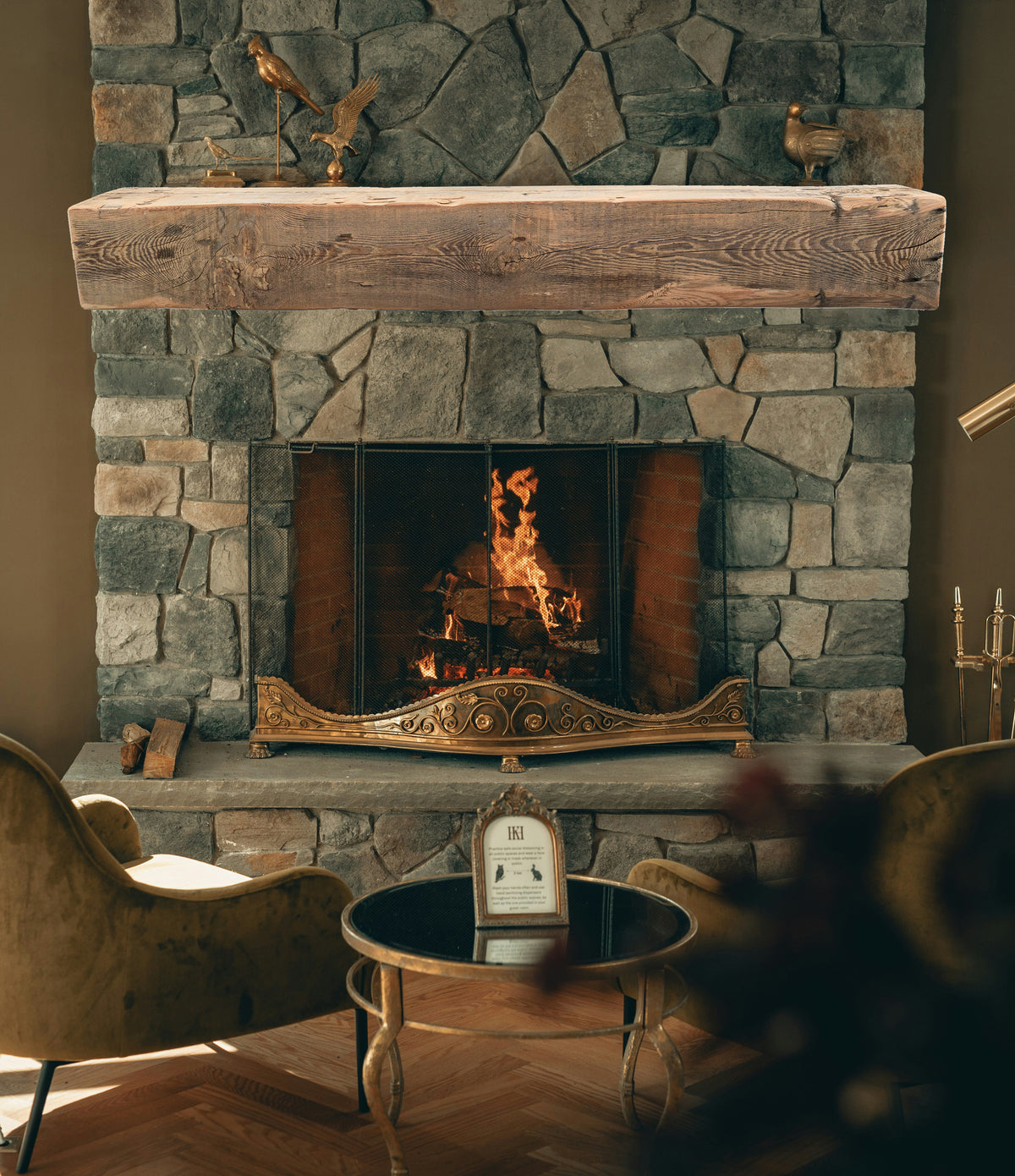 Reclaimed Wood Fireplace Mantel - Dakota Timber Co - Fireplace Mantels