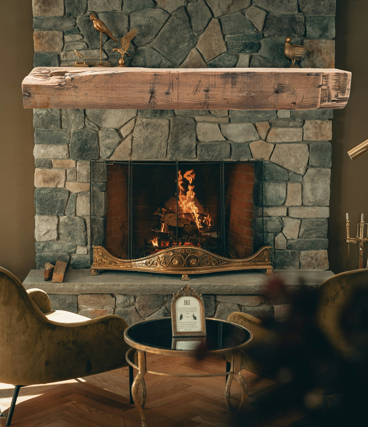 Reclaimed Wood Fireplace Mantel - Dakota Timber Co - Fireplace Mantels