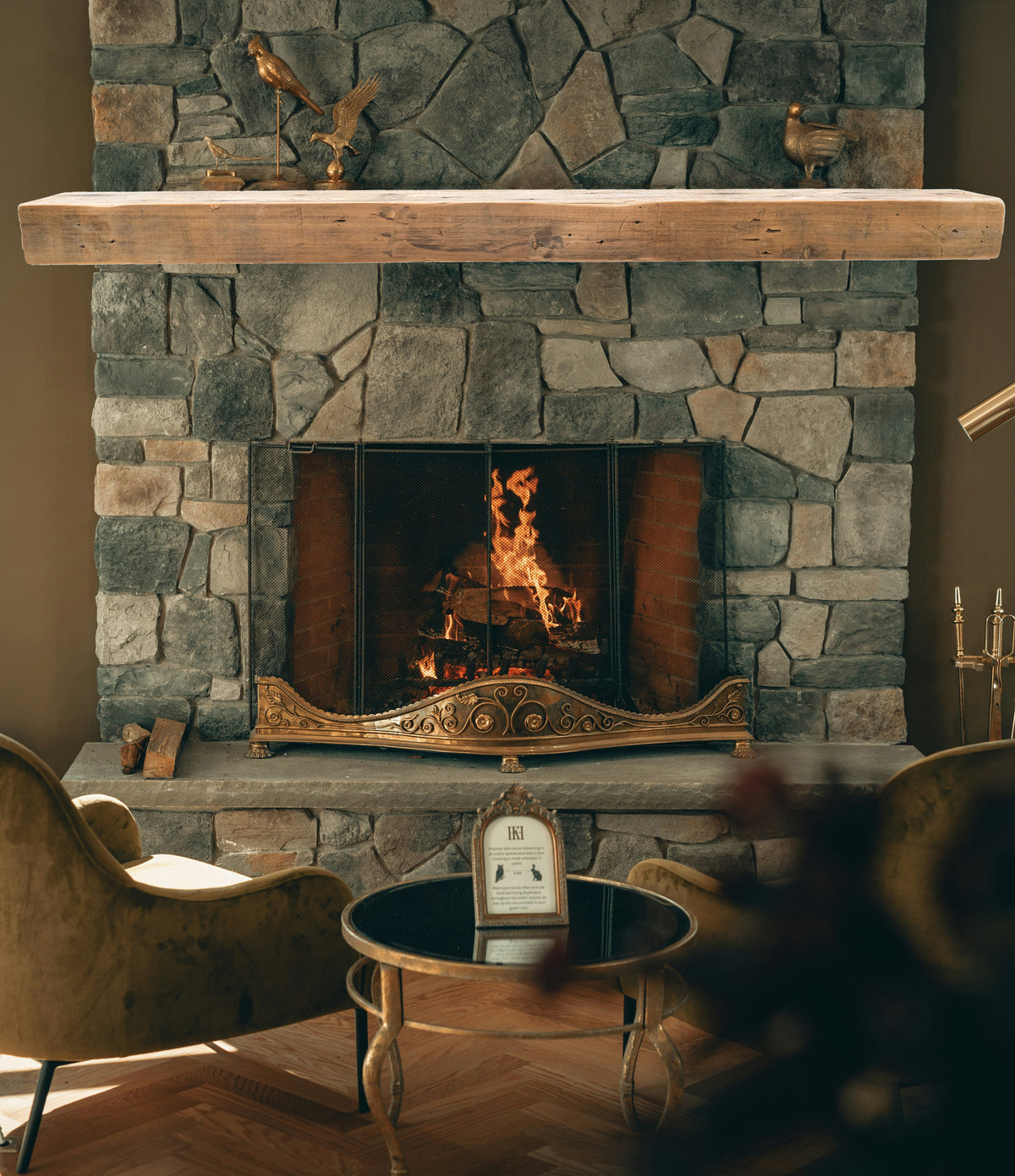 Reclaimed Wood Fireplace Mantel - Dakota Timber Co - Fireplace Mantels