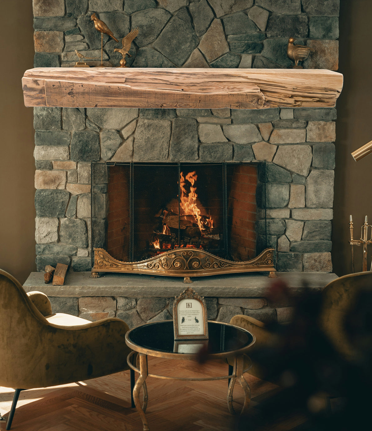 Reclaimed Wood Fireplace Mantel - Dakota Timber Co - Fireplace Mantels