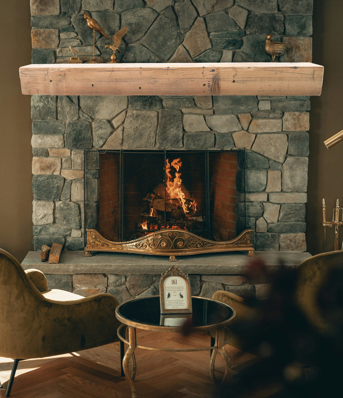 Reclaimed Wood Fireplace Mantel - Dakota Timber Co - Fireplace Mantels
