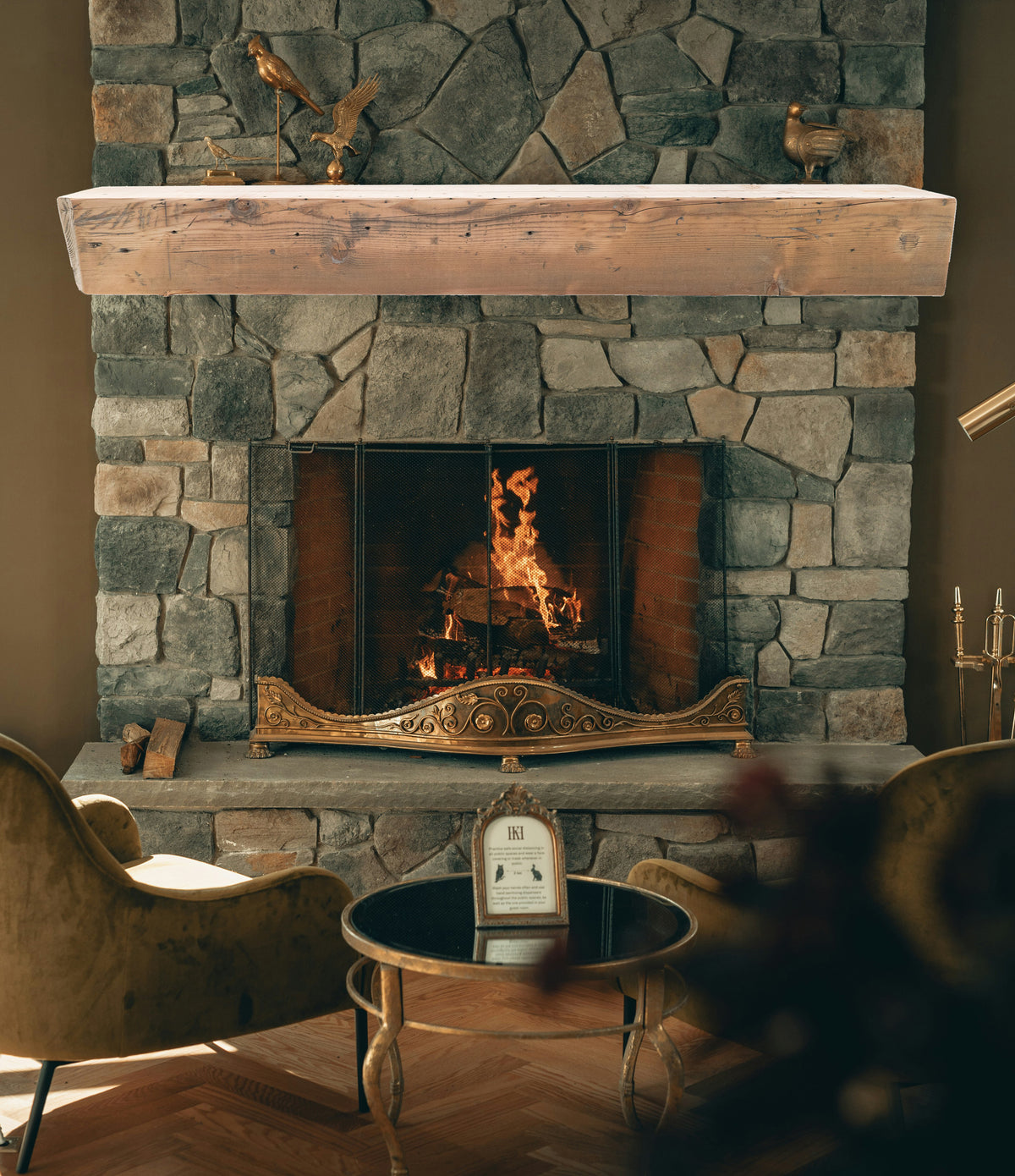 Reclaimed Wood Fireplace Mantel - Dakota Timber Co - Fireplace Mantels