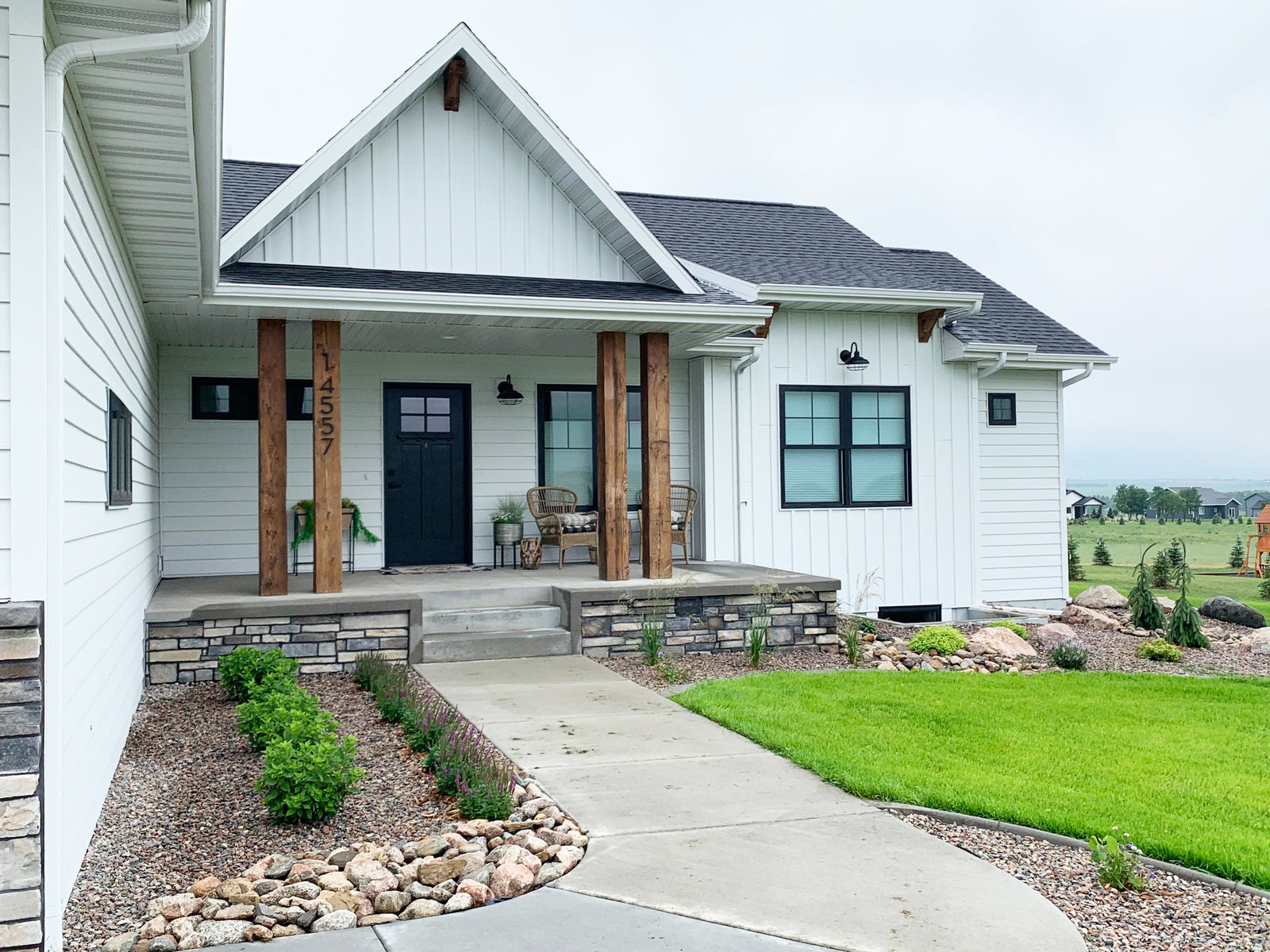 Reclaimed Wood Exterior Beams - Dakota Timber Co - Wood Porch Beams