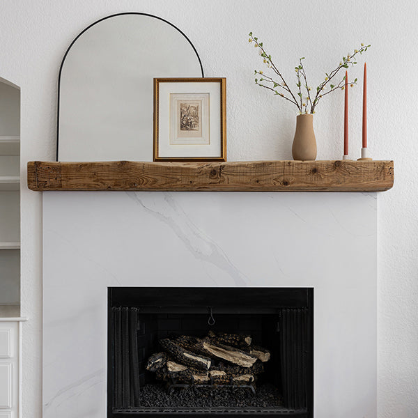 Reclaimed Wood Mantels - Dakota Timber Co Fireplace Mantel - Mantles for fireplace - Real wood mantels