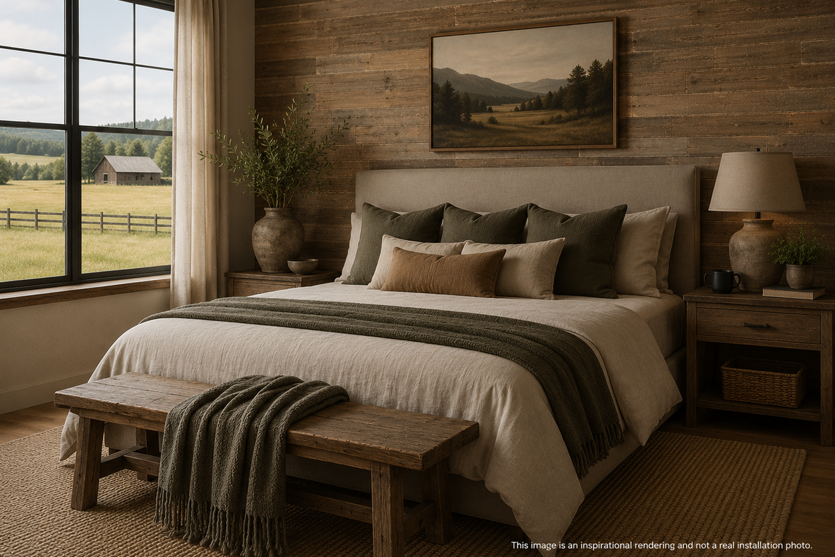 Heritage Pine Shiplap - Brown (Sold per Sq/Ft)