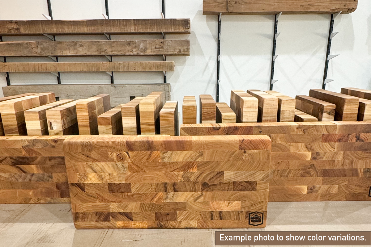 11.25&quot; x 28.75&quot; x 2.25&quot; Urban Reclaimed Wood Cutting Board - Dakota Timber Co