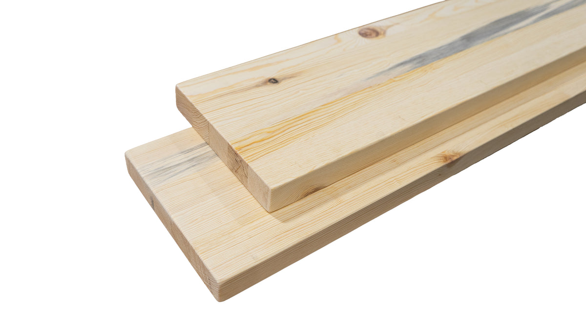 Natural Wood Pine Floating Shelf Kits - Dakota Timber Co