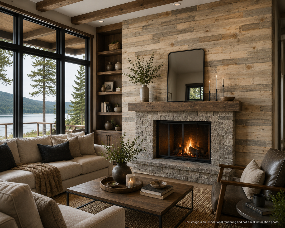 Heritage Pine Shiplap - Natural (Sold per Sq/Ft)
