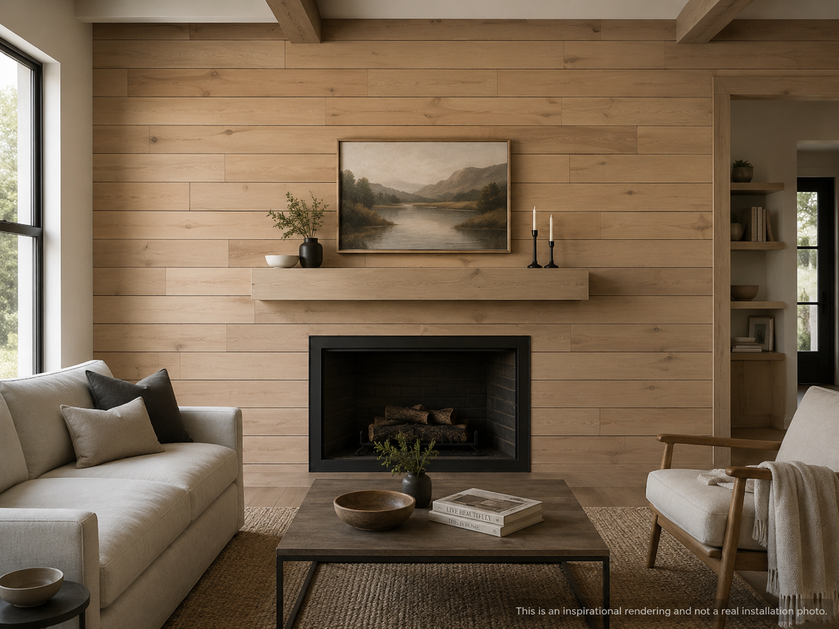Nordic Shiplap Paneling - Sand