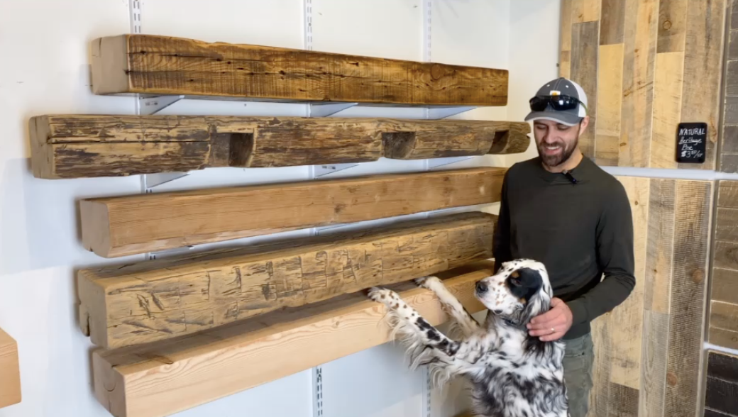 Reclaimed Mantel | Dakota Timber Co. Fireplace Mantels