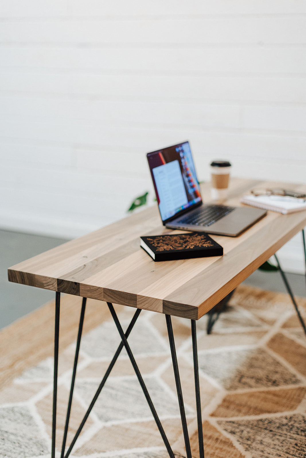 Hairpin Leg Computer Desk | Wood Top | Dakota Timber Company Furniture | Fargo Furniture Store