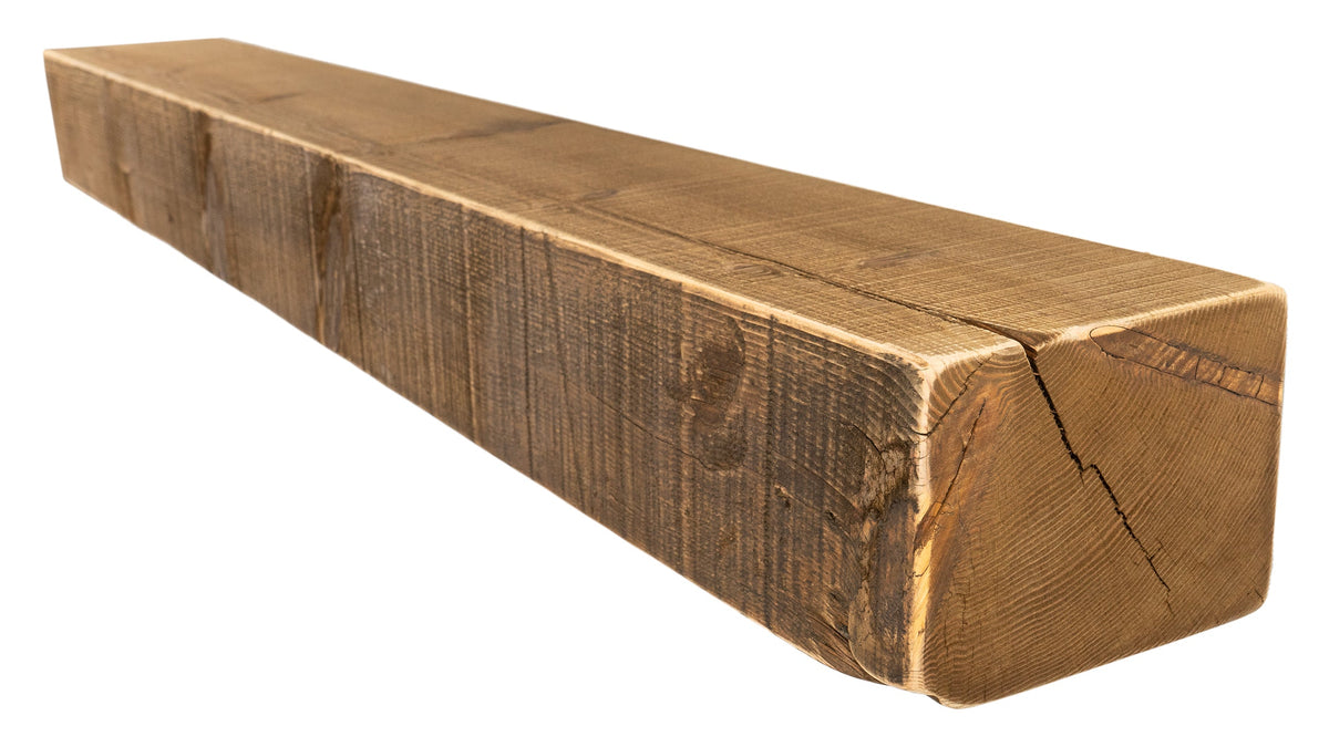 Reclaimed Wood Fireplace Mantel - Dakota Timber Co - Fireplace Mantels
