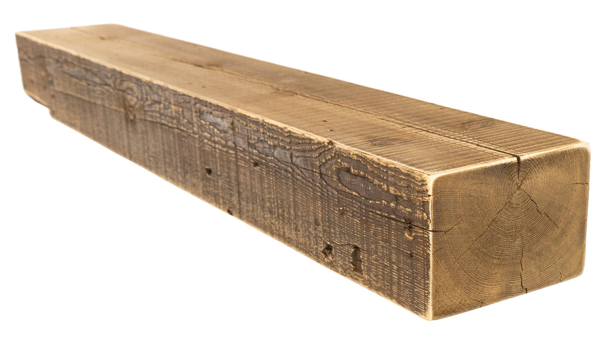 Reclaimed Wood Fireplace Mantel - Dakota Timber Co - Fireplace Mantels