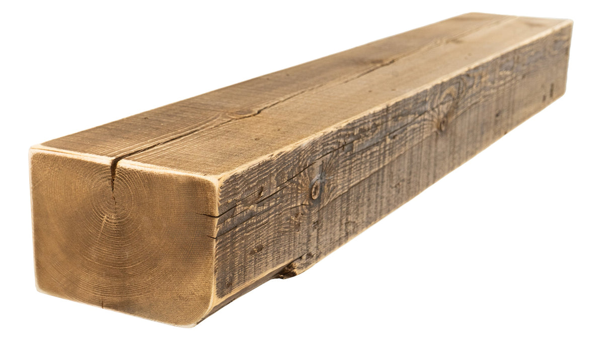 Reclaimed Wood Fireplace Mantel - Dakota Timber Co - Fireplace Mantels