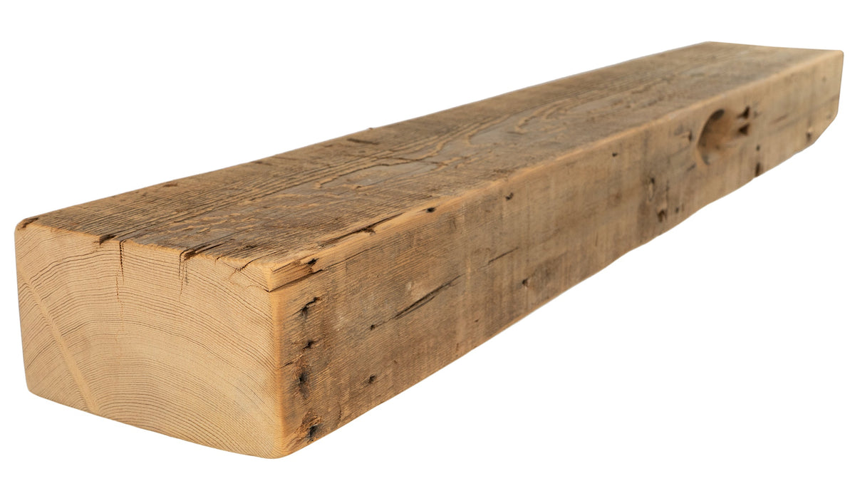 Reclaimed Wood Fireplace Mantel - Dakota Timber Co - Fireplace Mantels