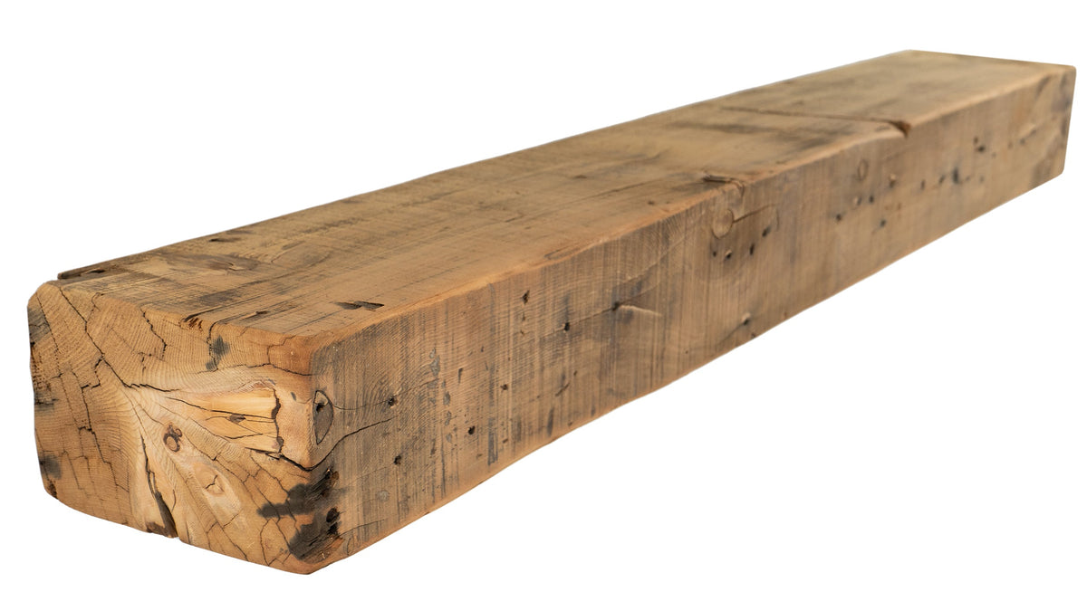 Reclaimed Wood Fireplace Mantel - Dakota Timber Co - Fireplace Mantels