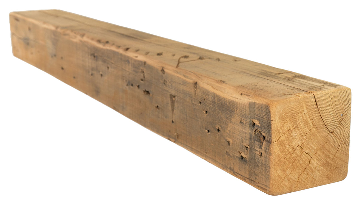 Reclaimed Wood Fireplace Mantel - Dakota Timber Co - Fireplace Mantels