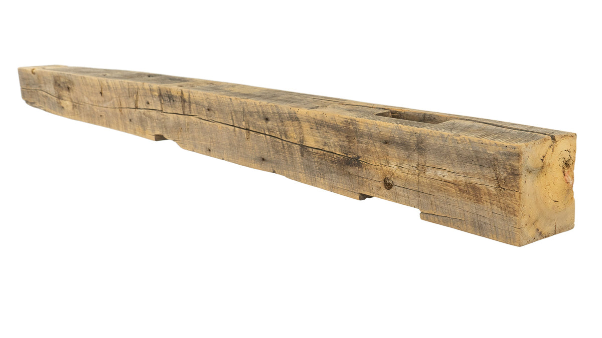 Reclaimed Wood Fireplace Mantel - Dakota Timber Co - Fireplace Mantels
