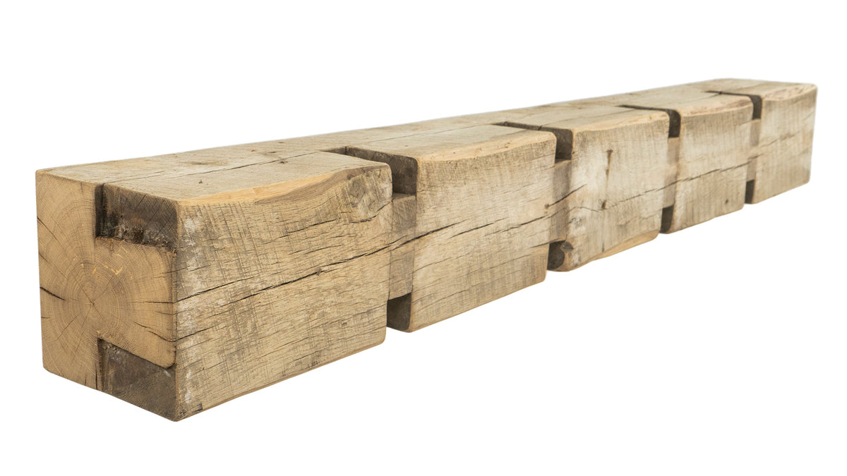 Reclaimed Wood Fireplace Mantel - Dakota Timber Co - Fireplace Mantels