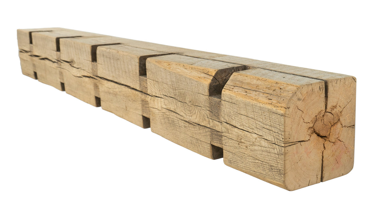 Oversized Reclaimed Wood Fireplace Mantel - Dakota Timber Co - Fireplace Mantels