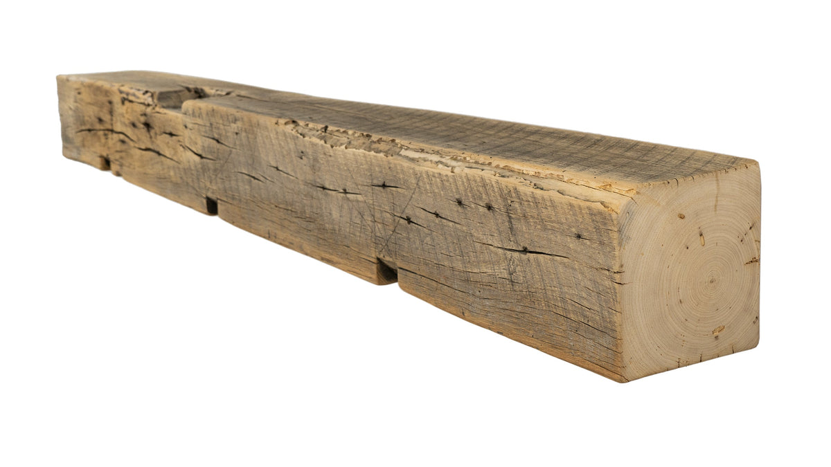 Reclaimed Wood Fireplace Mantel - Dakota Timber Co - Fireplace Mantels