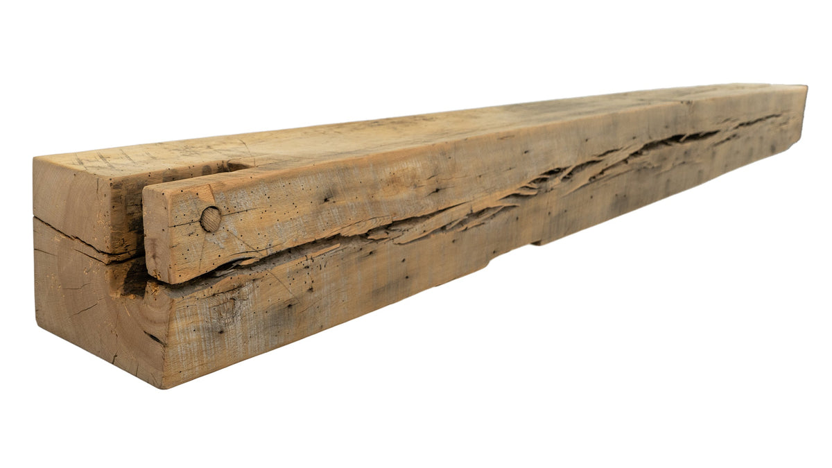 Reclaimed Wood Fireplace Mantel - Dakota Timber Co - Fireplace Mantels