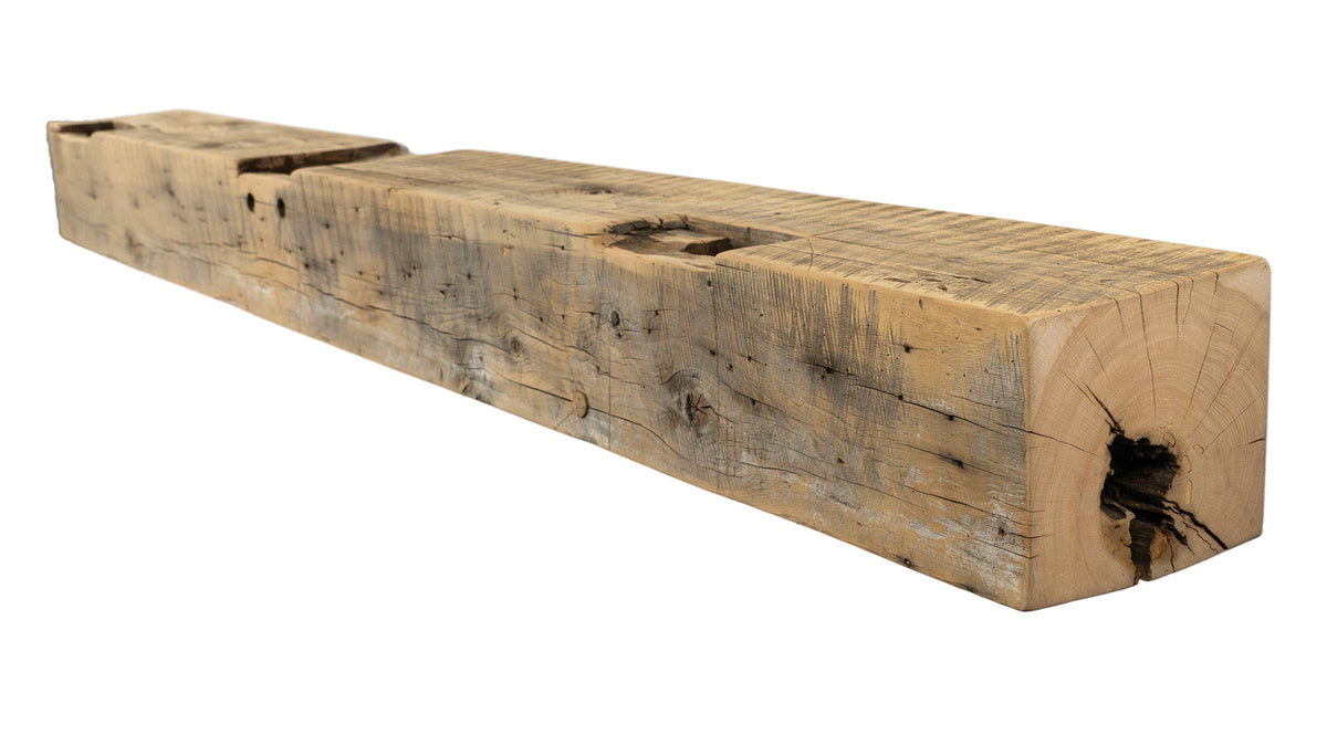 Reclaimed Wood Fireplace Mantel - Dakota Timber Co - Fireplace Mantels