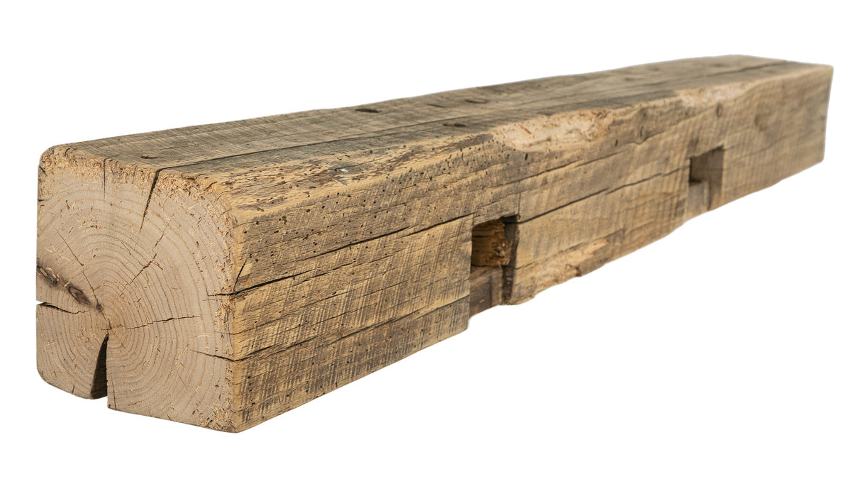 Reclaimed Wood Fireplace Mantel - Dakota Timber Co - Fireplace Mantels