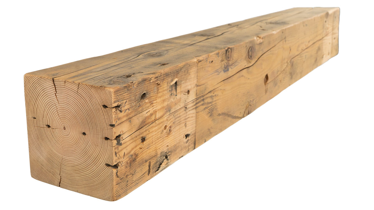 Reclaimed Wood Fireplace Mantel - Dakota Timber Co - Fireplace Mantels