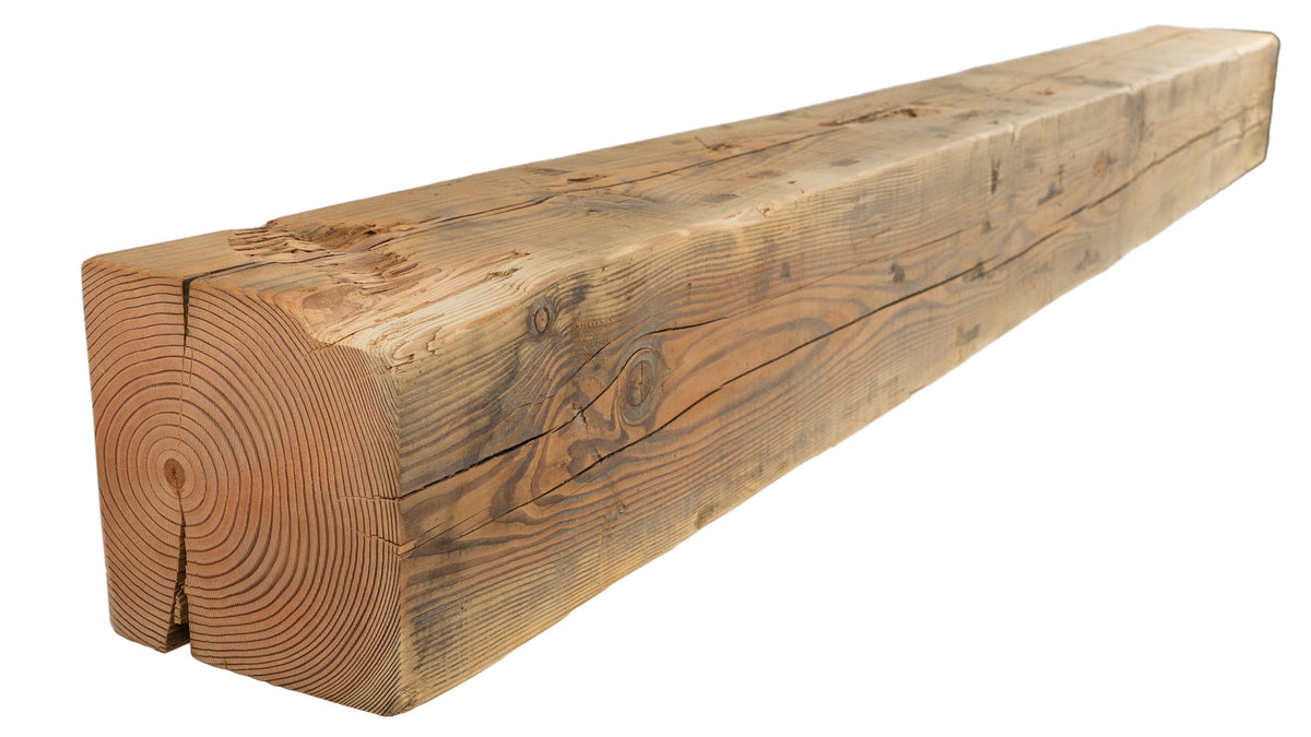 Reclaimed Wood Fireplace Mantel - Dakota Timber Co - Fireplace Mantels