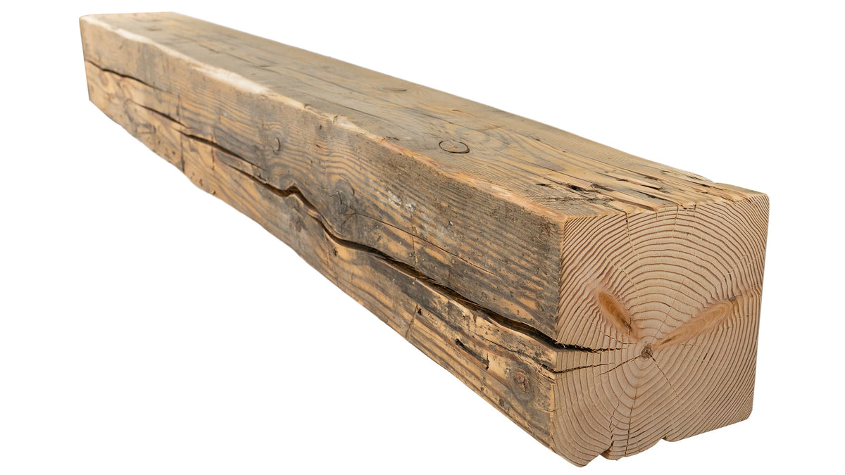 Reclaimed Wood Fireplace Mantel - Dakota Timber Co - Fireplace Mantels