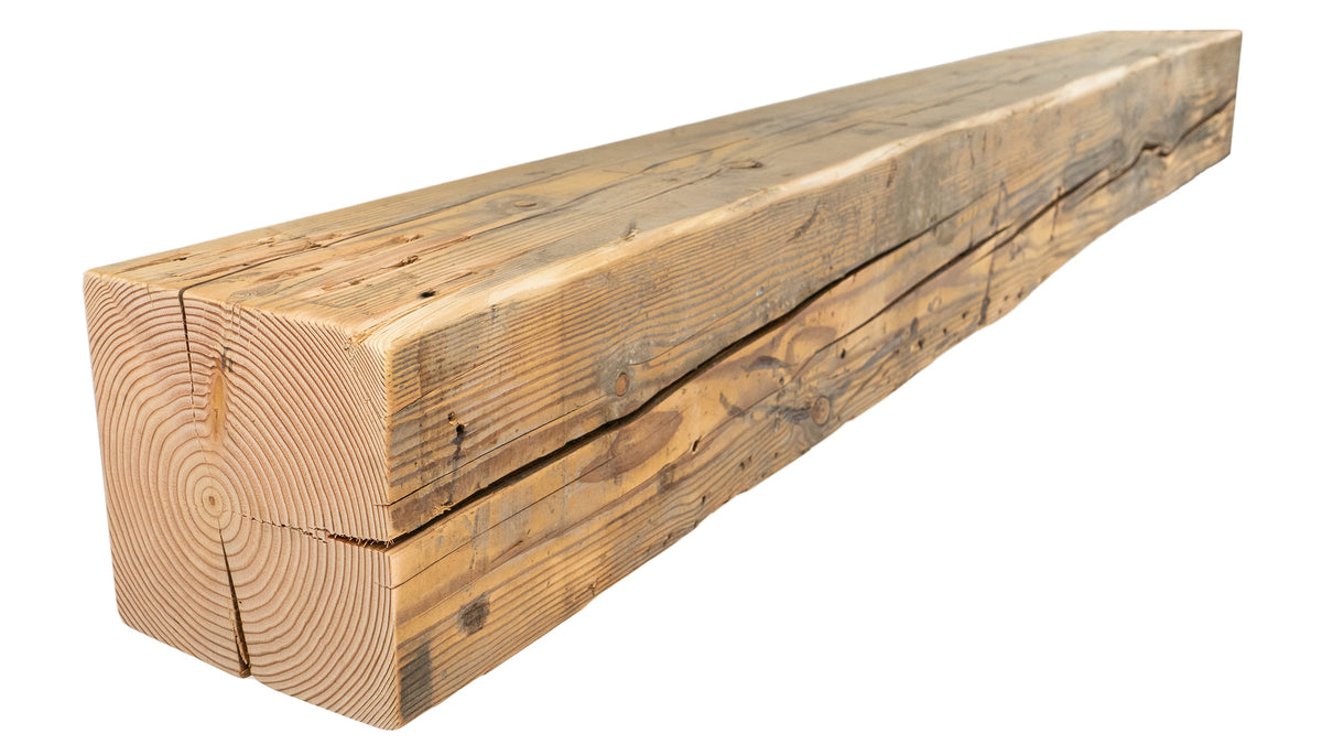 Reclaimed Wood Fireplace Mantel - Dakota Timber Co - Fireplace Mantels