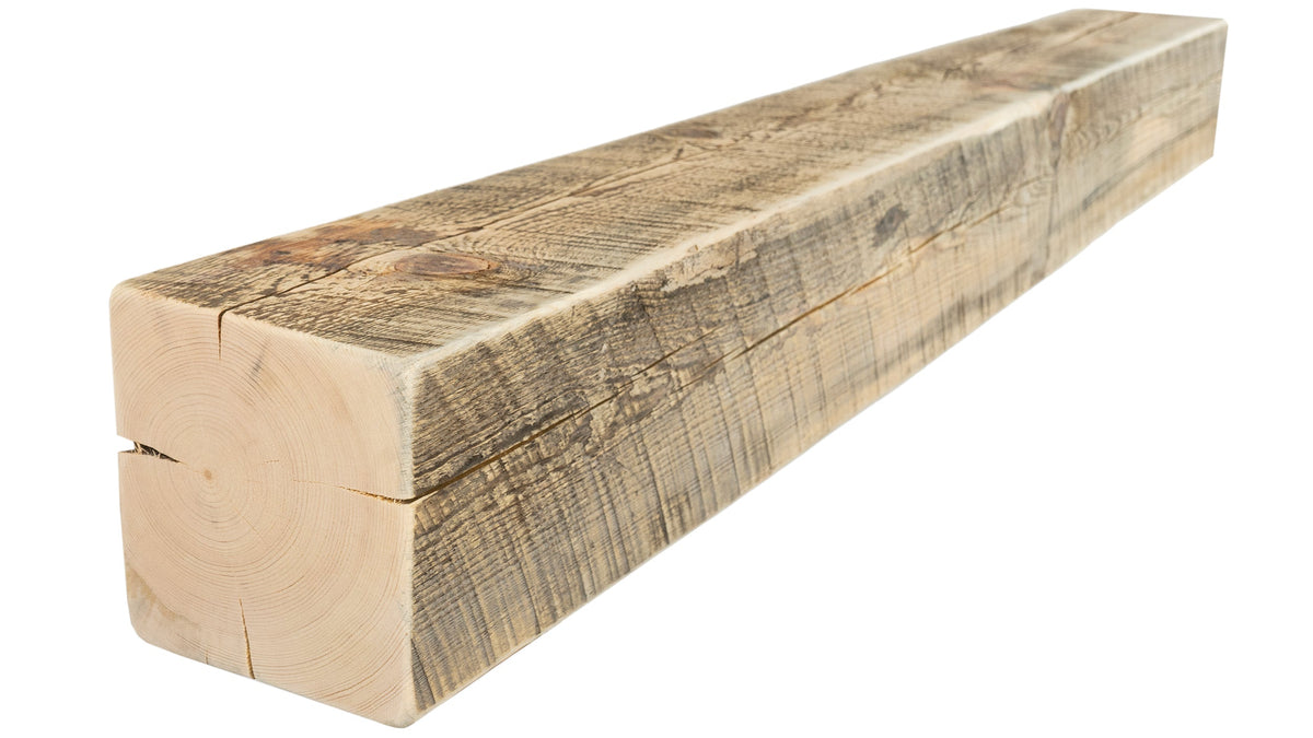 Reclaimed Wood Fireplace Mantel - Dakota Timber Co - Fireplace Mantels
