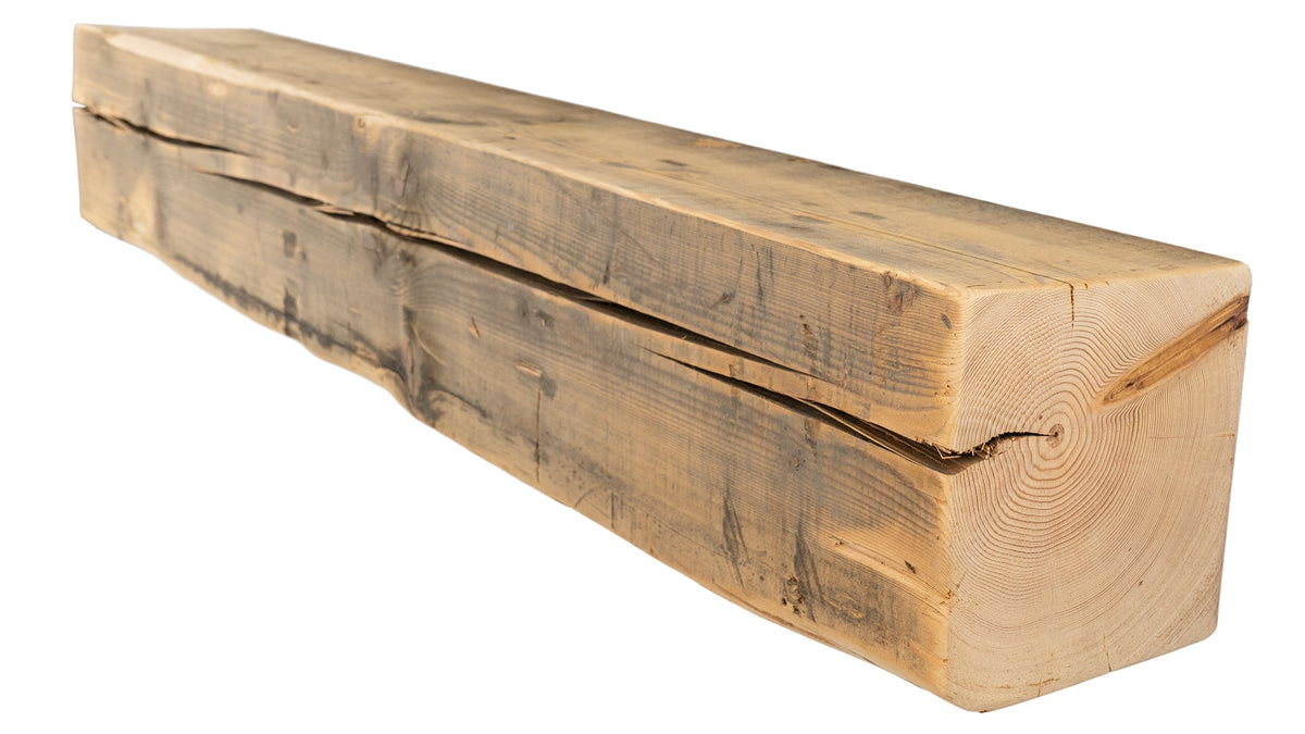 Reclaimed Wood Fireplace Mantel - Dakota Timber Co - Fireplace Mantels