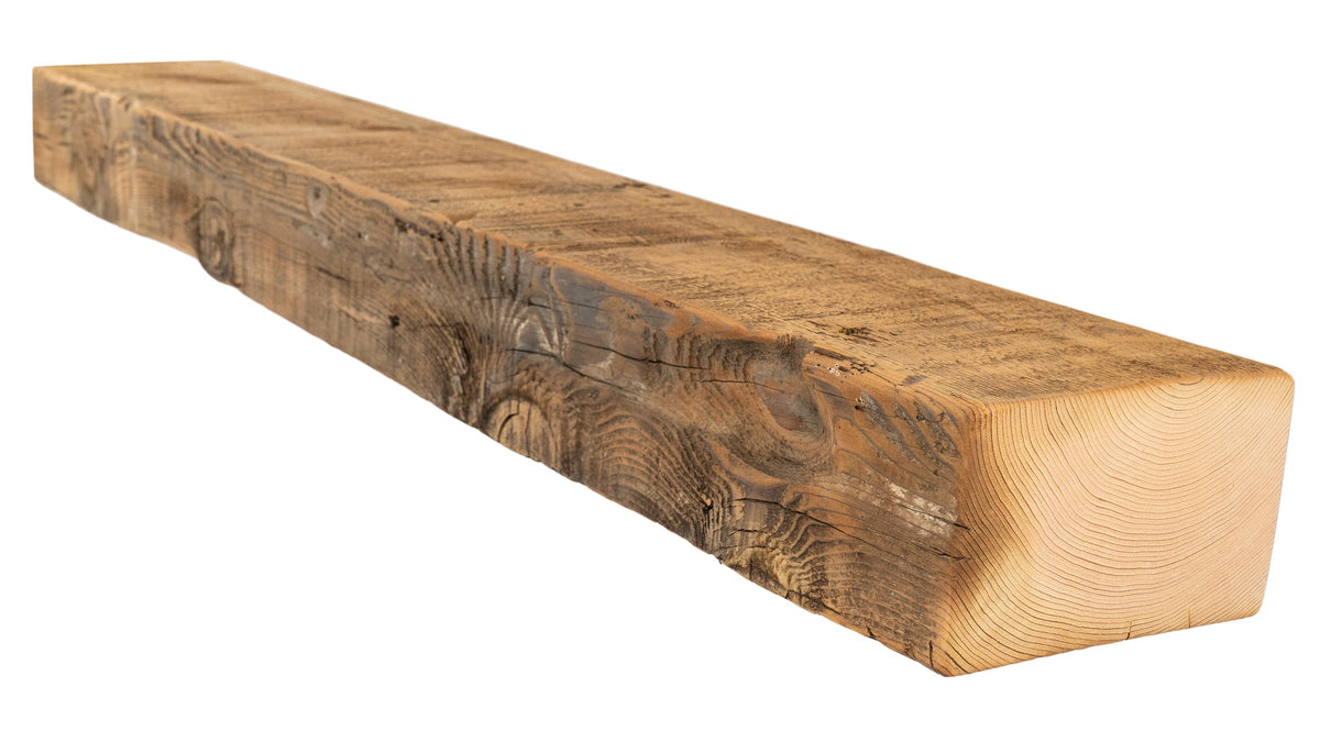 Reclaimed Wood Fireplace Mantel - Dakota Timber Co - Fireplace Mantels