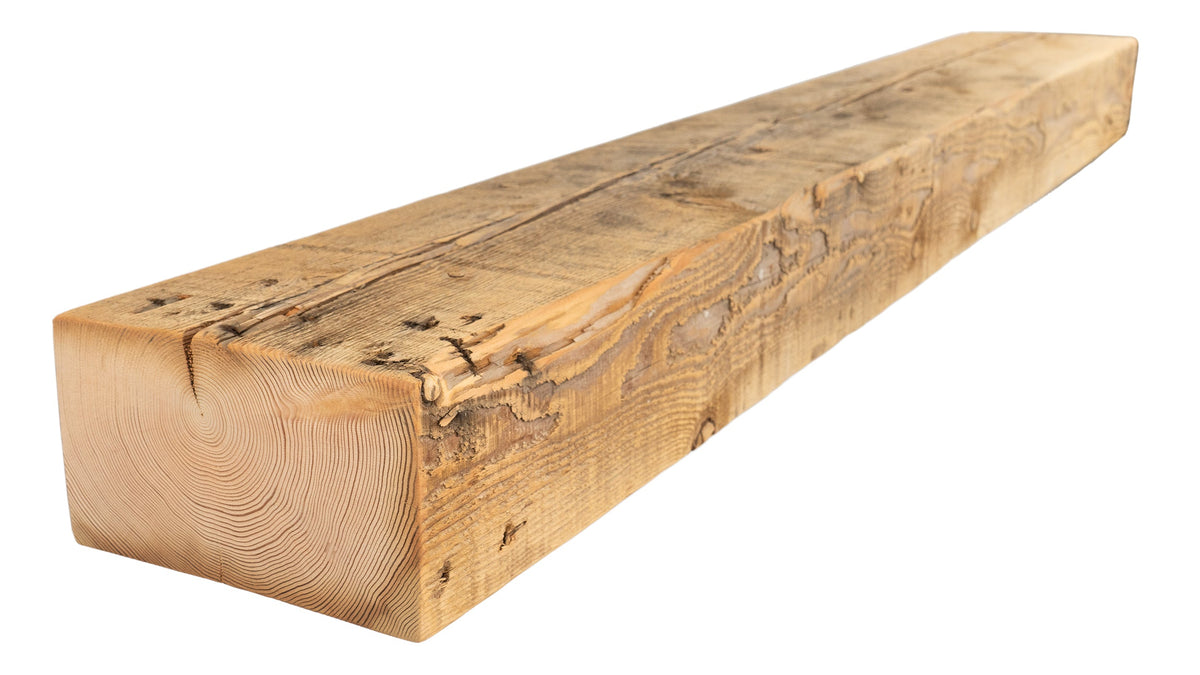 Reclaimed Wood Fireplace Mantel - Dakota Timber Co - Fireplace Mantels