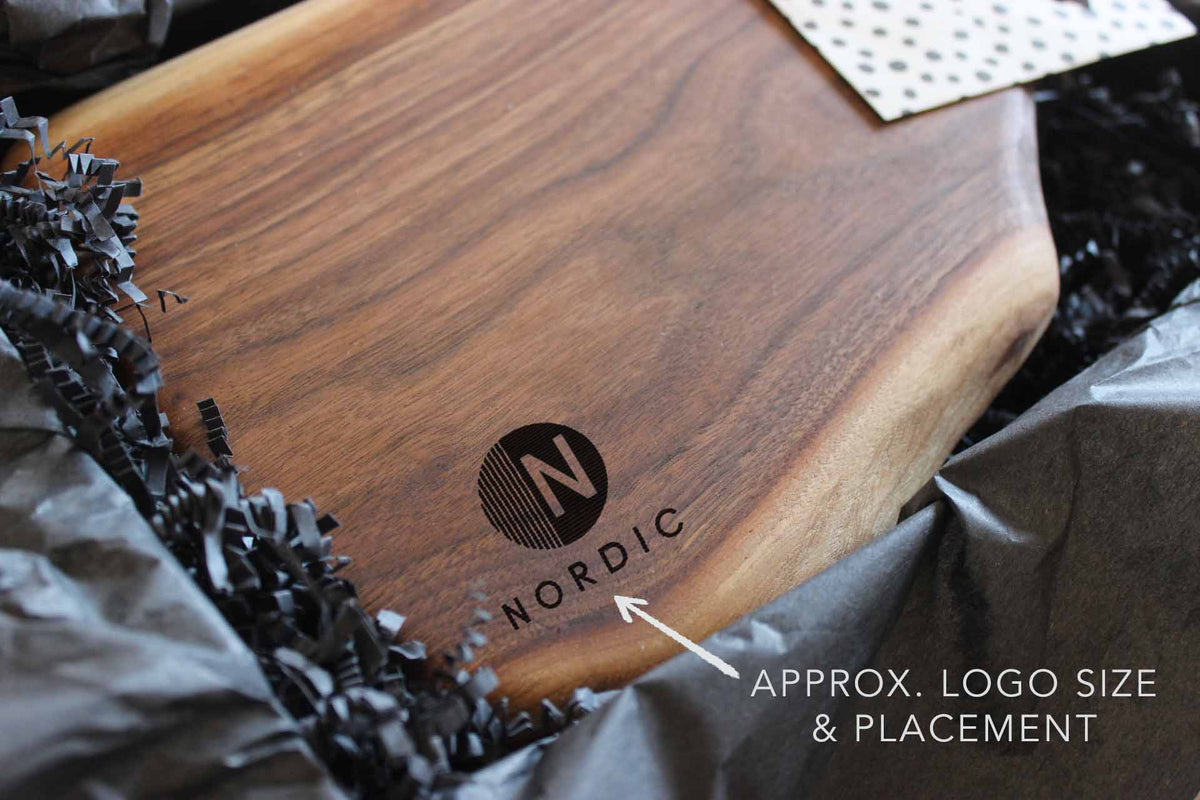 Live-Edge Walnut Charcuterie Board Gift Sets of 10 - Dakota Timber Co