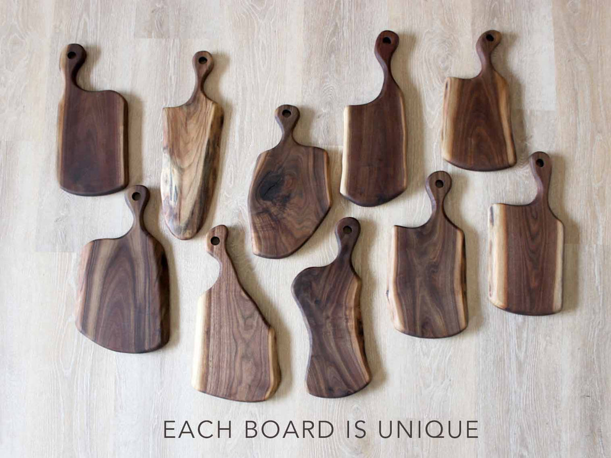 Classic Handle Walnut Charcuterie Board Gift Sets of 10 - Dakota Timber Co