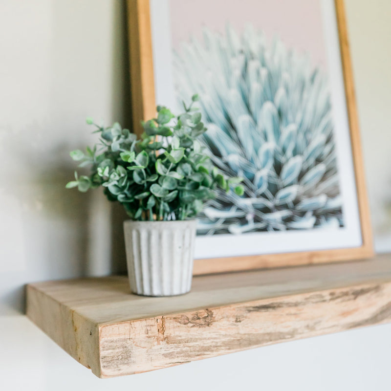 Live Edge Floating Shelf Dakota Timber Co.