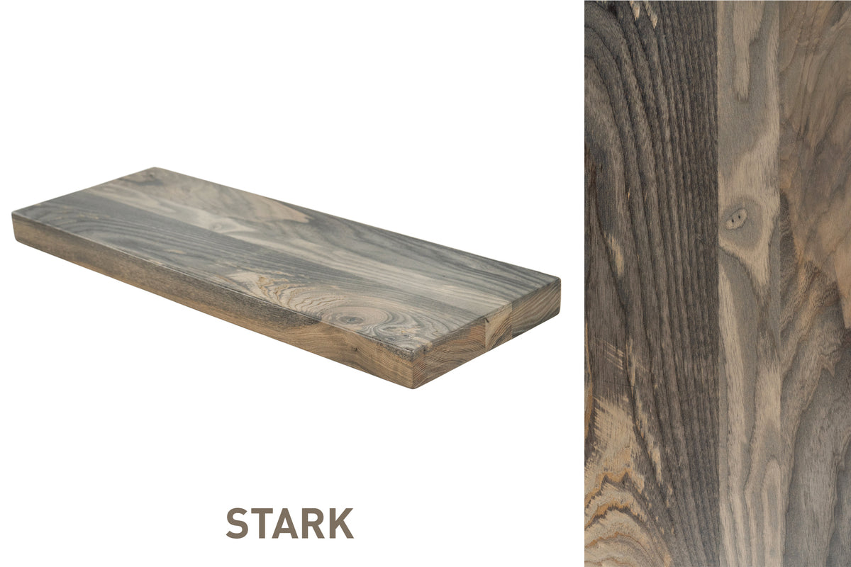 Premium Hardwood Floating Shelf Kit - Dakota Timber Co Floating Shelves - Real Wood Shelves